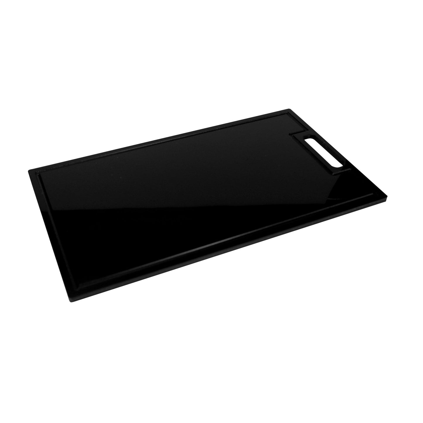 TÁBUA DE CORTE GOURMET PRETO - 10mm X 30cm X 50cm - D5 Comércio