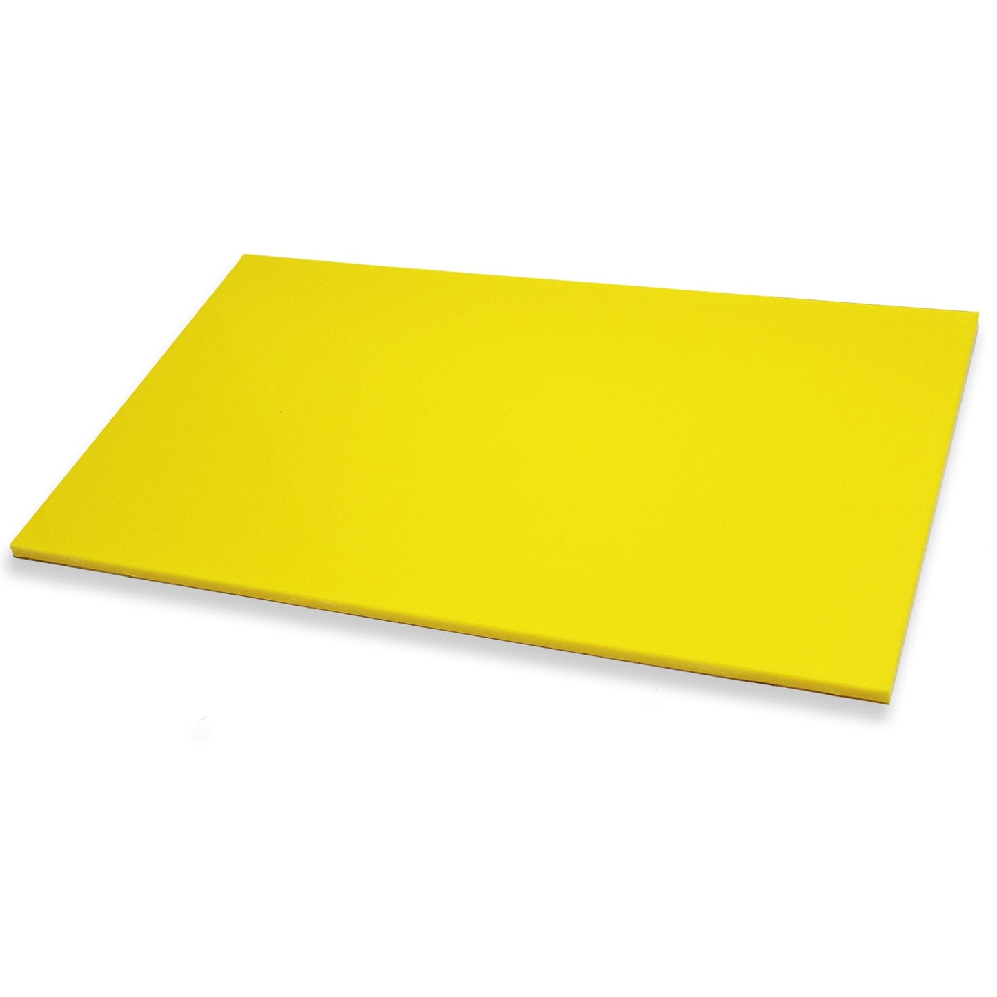 TÁBUA DE CORTE LISA AMARELO - 10mm X 30cm X 50cm - D5 Comércio