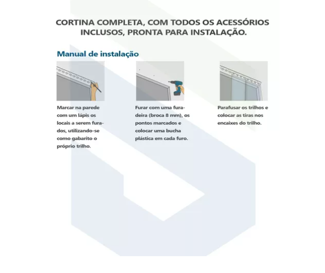 CORTINA DE PVC POLAR - LARG. 1,00 X ALT. 2,10 - COM SOBREPOSIÇÃO