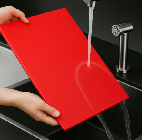 TÁBUA DE CORTE LISA VERMELHO - 10mm X 30cm X 50cm