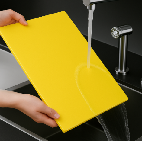 TÁBUA DE CORTE LISA AMARELO - 10mm X 30cm X 50cm