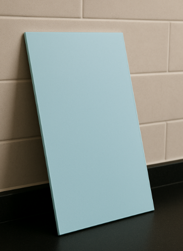 TÁBUA DE CORTE LISA AZUL - 10mm X 30cm X 50cm