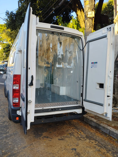 CORTINA PVC CRISTAL P/ FIORINO - LARG. 1,20 X ALT. 1,30