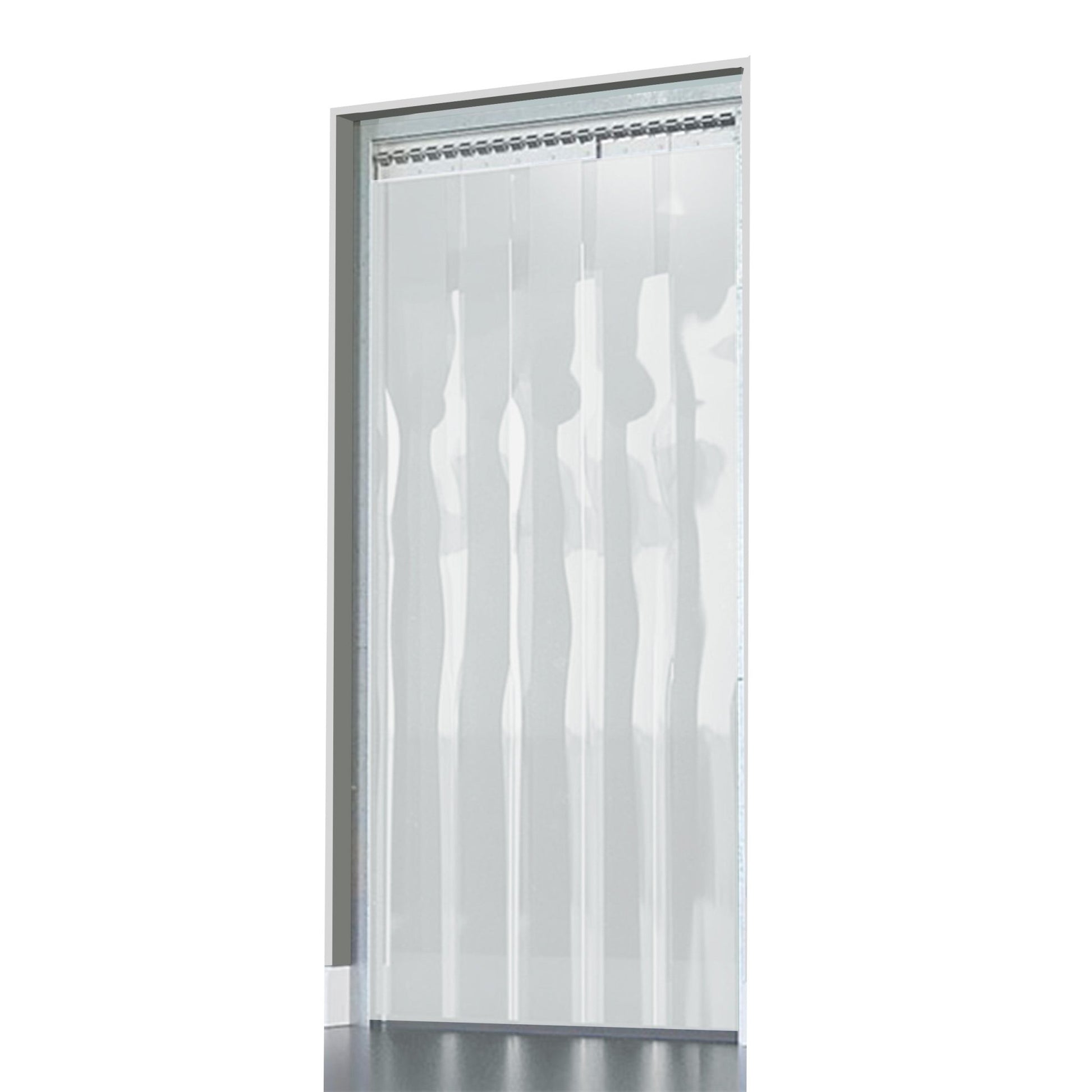 CORTINA DE PVC STD BRANCO OPACO - LARG. 1,20 X ALT. 2,10 - LADO A LADO - D5 Comércio