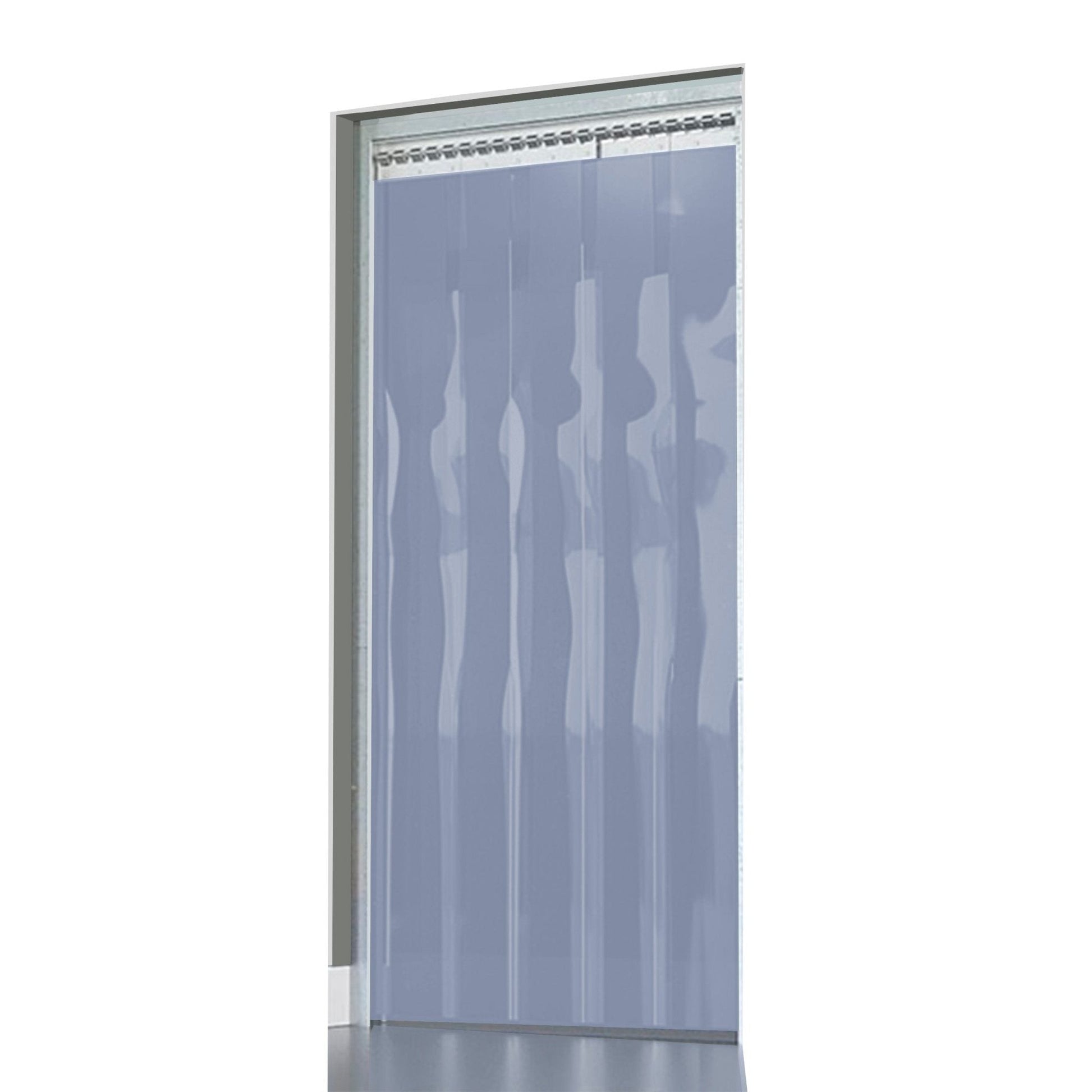 CORTINA DE PVC STD CINZA OPACO - LARG. 1,50 X ALT. 2,10 - COM SOBREPOSIÇÃO - D5 Comércio