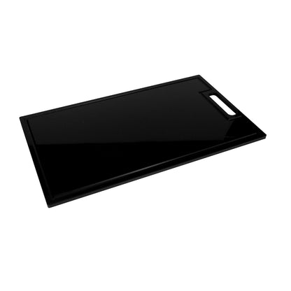 TÁBUA DE CORTE GOURMET PRETO - 10mm X 30cm X 50cm - D5 Comércio
